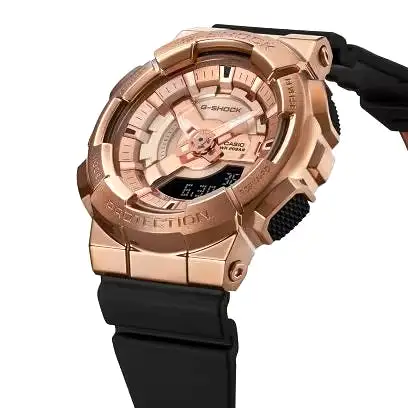 G-SHOCK Women's ANALOG-DIGITAL (Pink Gold/Black - GMS110PG-1A)