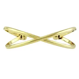 Gold Criss Cross Cuff Bracelet