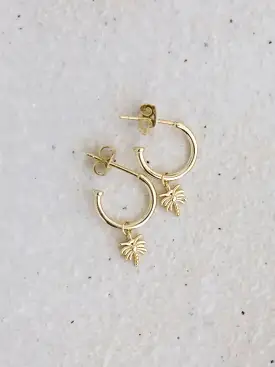 Golden Palm Earrings