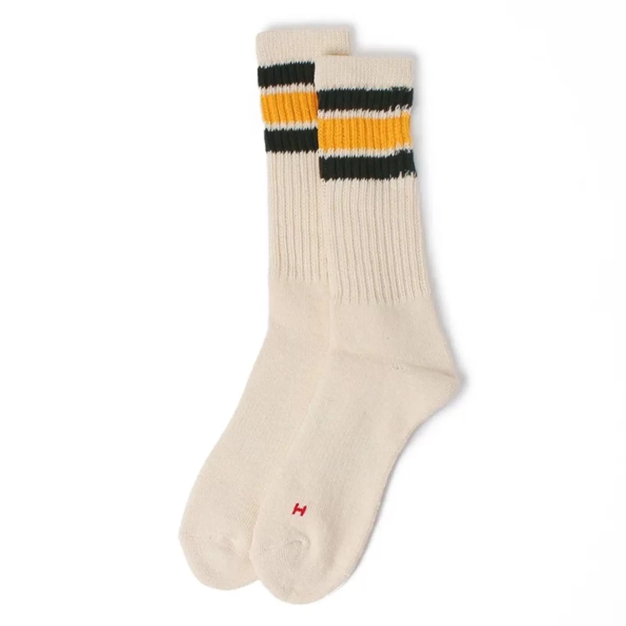 Healthknit Socks 3 Pack - Off White / Multi Stripe