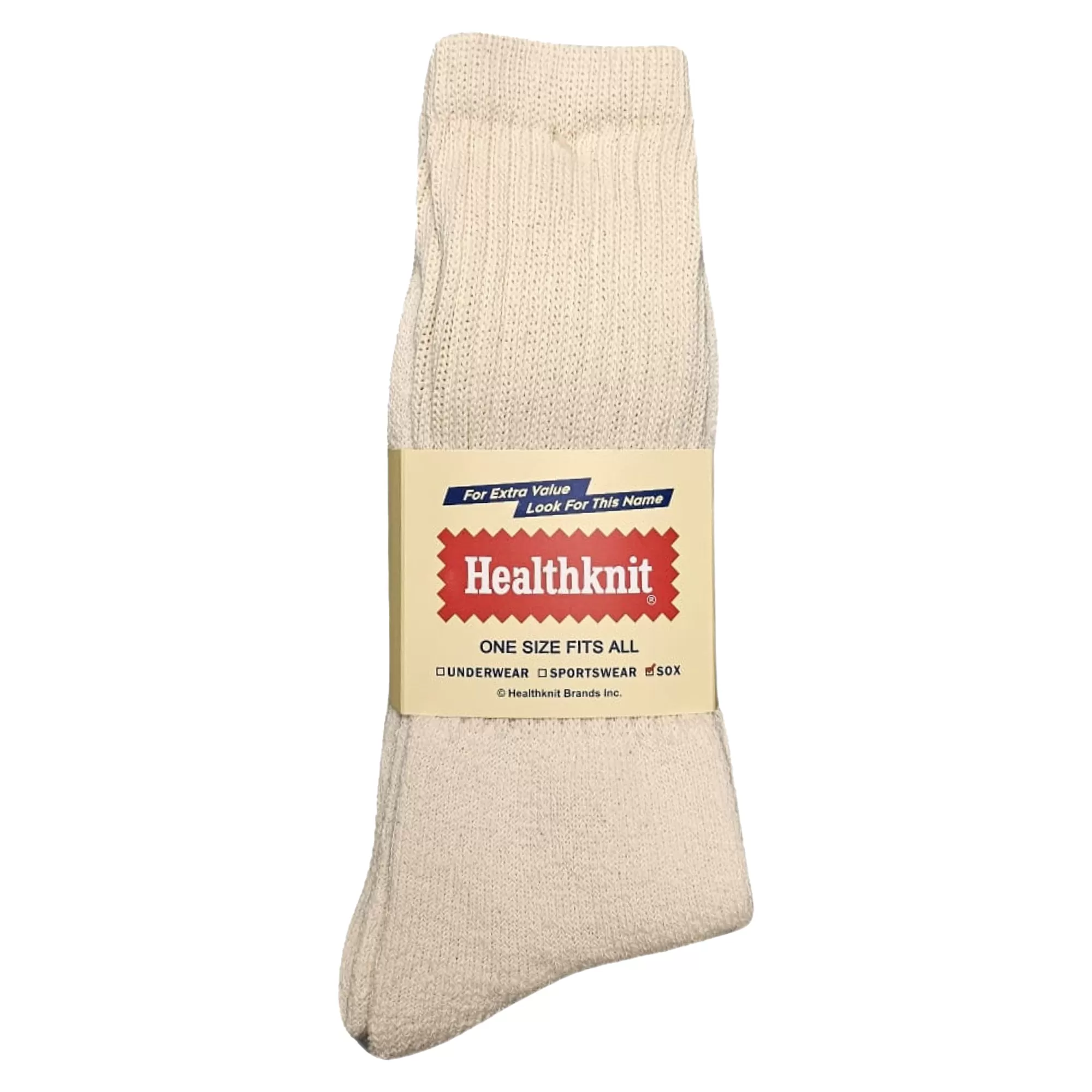 Healthknit Socks 3 Pack - Off White