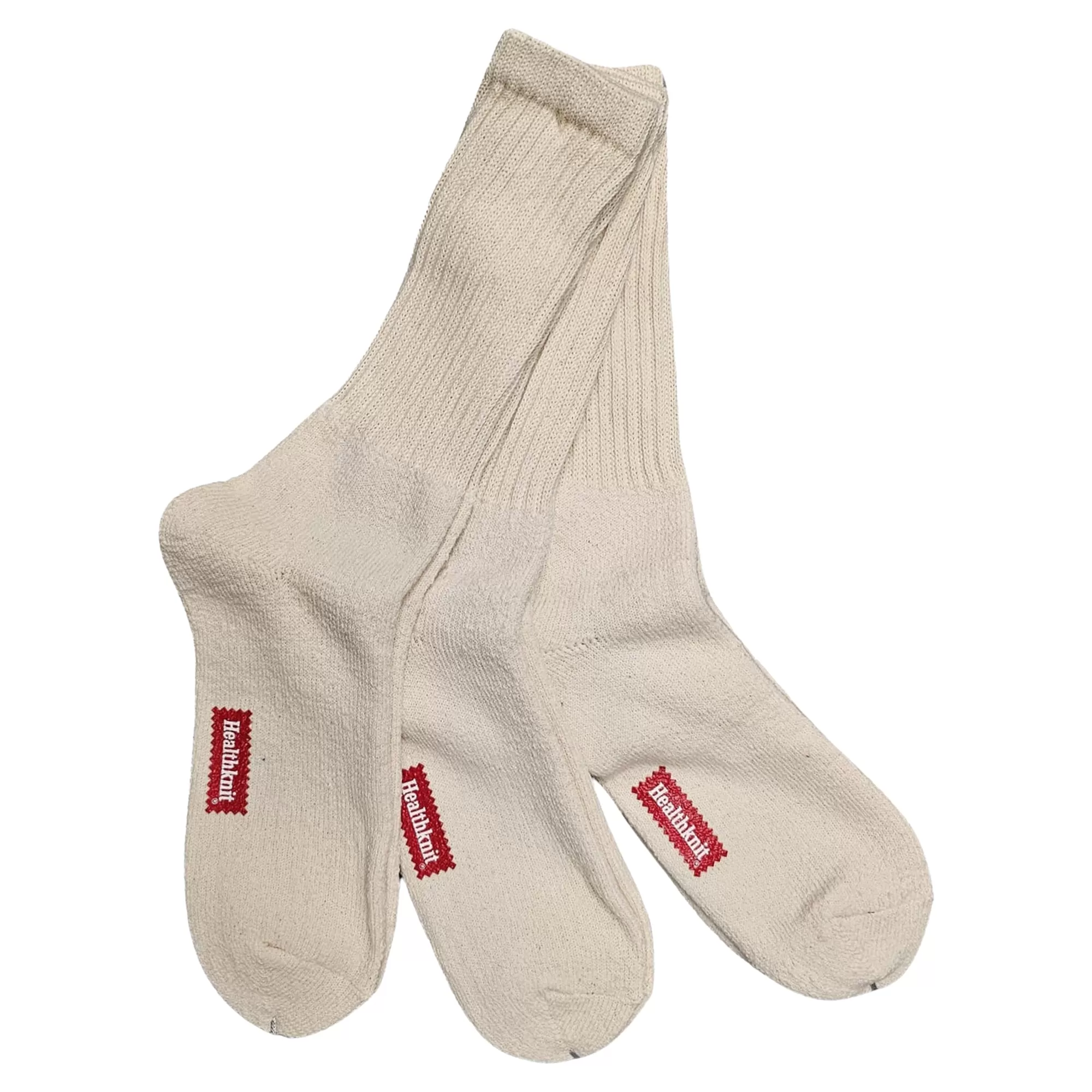 Healthknit Socks 3 Pack - Off White