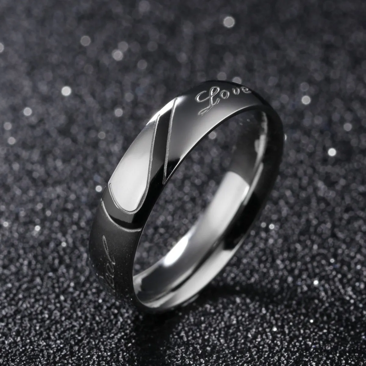 Heart-shaped Matching Couple Rings