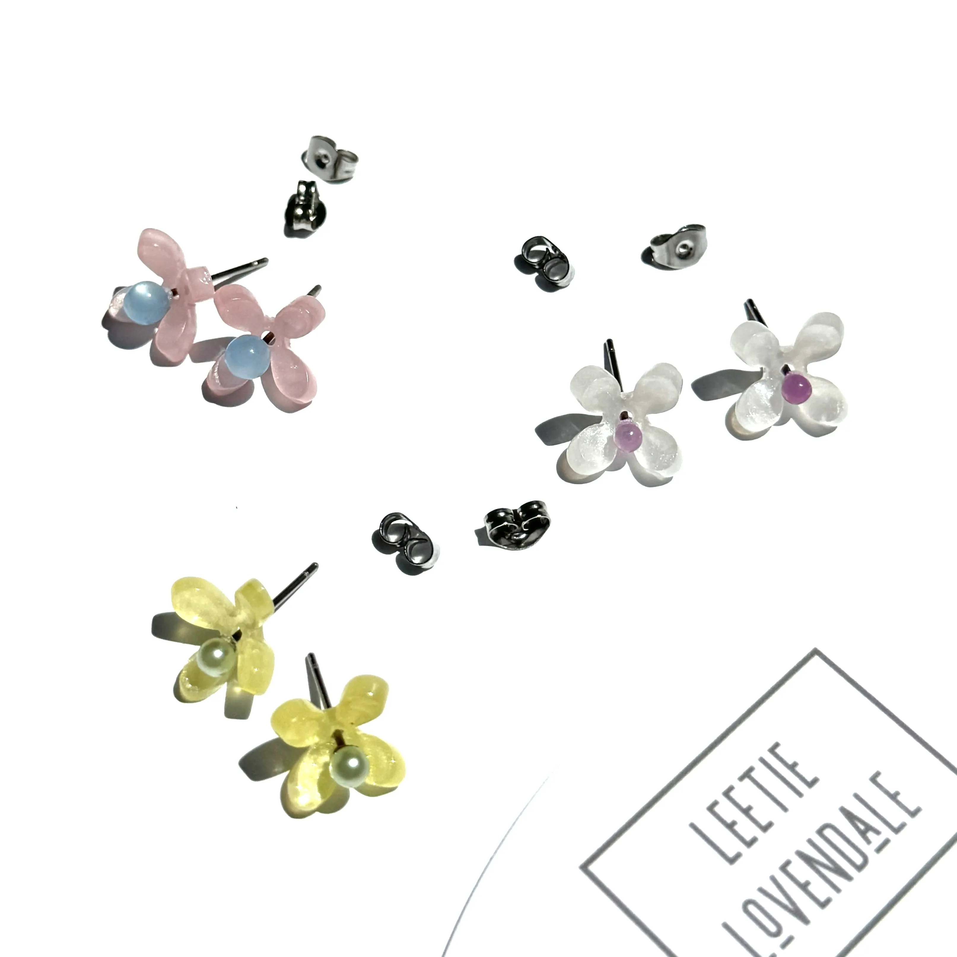 Intermix Sweet Flower Stud Earrings