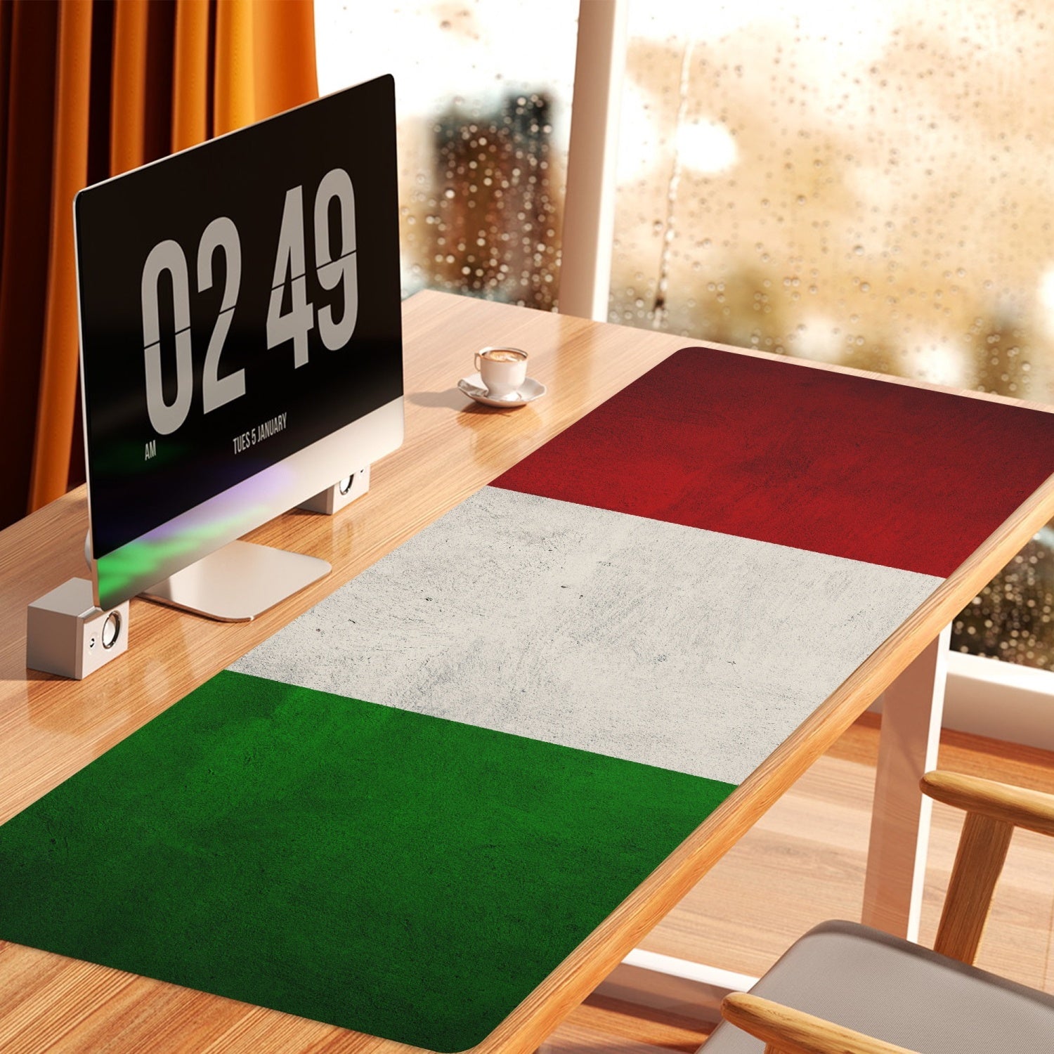 Italian Flag - Premium Office Desk Mat