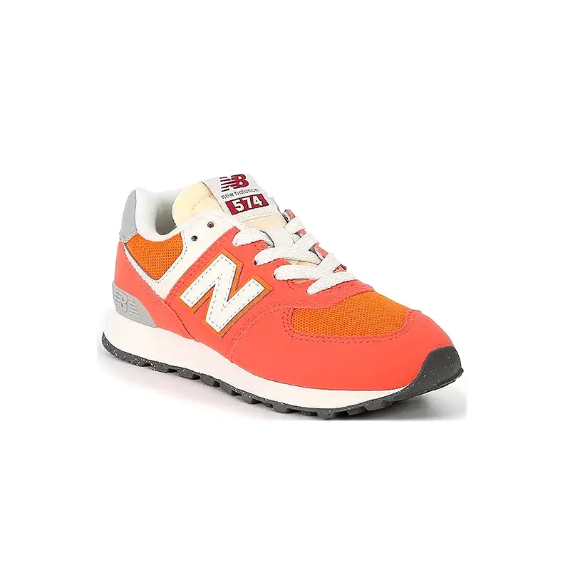 Kid's Grade School 574 Gulf Red/White