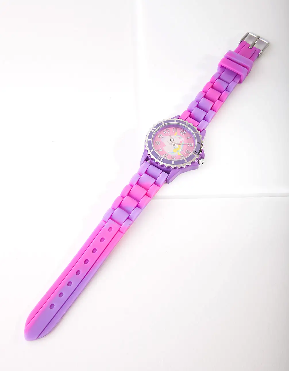 Kids Purple Unicorn Silicone Strap Watch