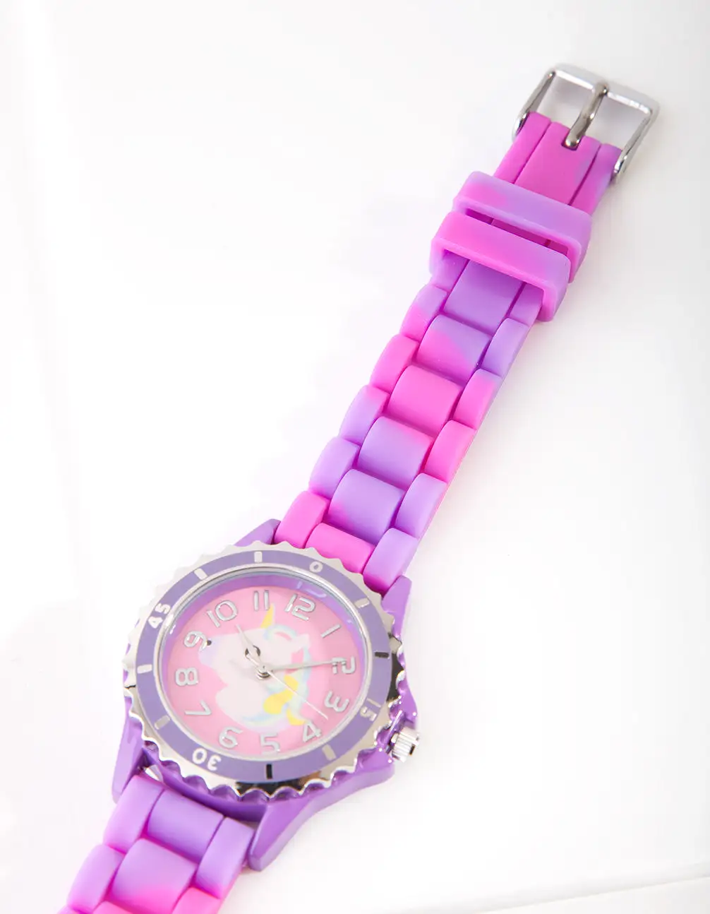 Kids Purple Unicorn Silicone Strap Watch