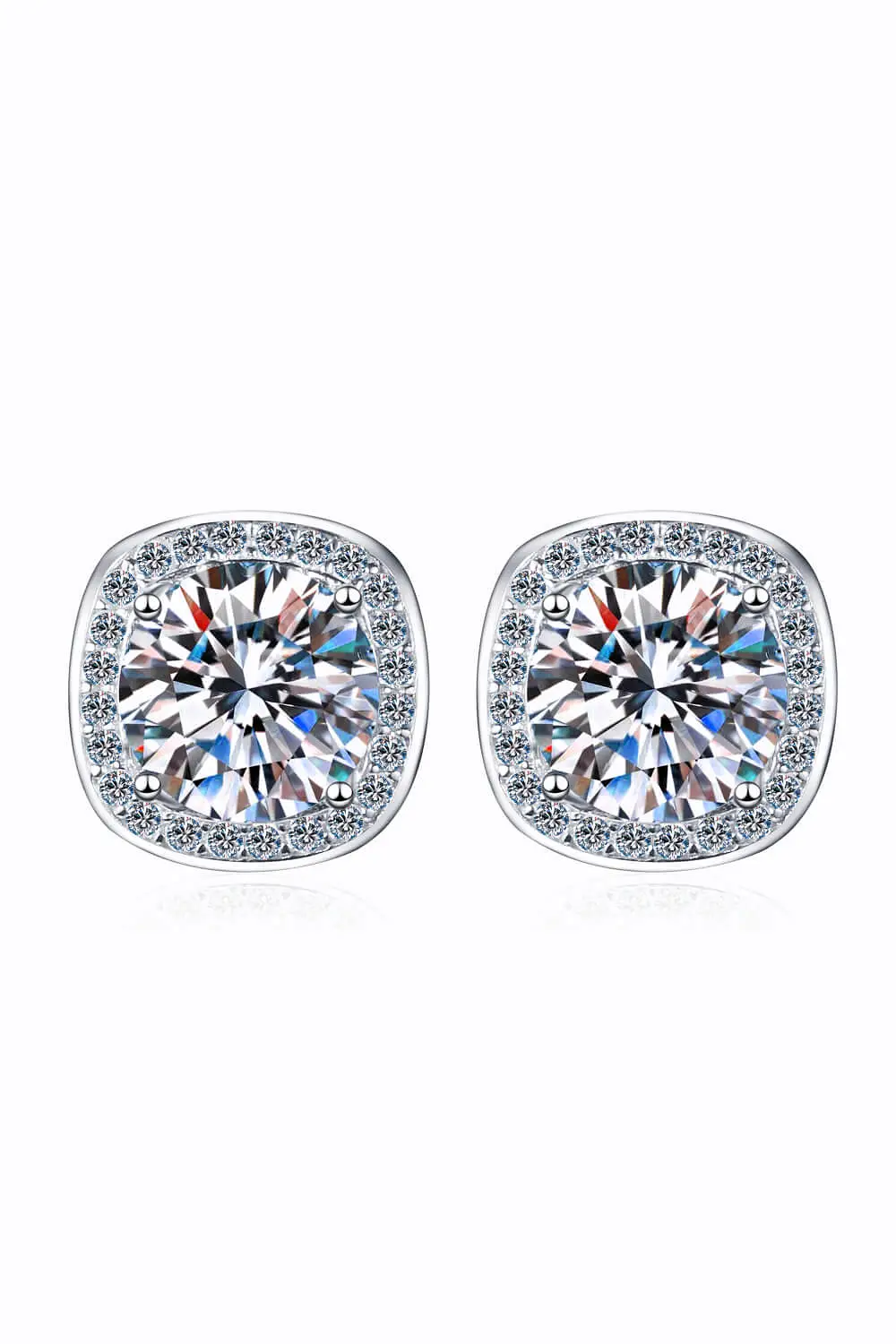 Let Me Love You 1 Carat Moissanite Stud Earrings