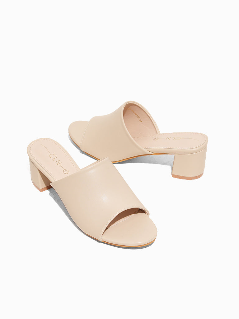 Mazarine Heeled Slides