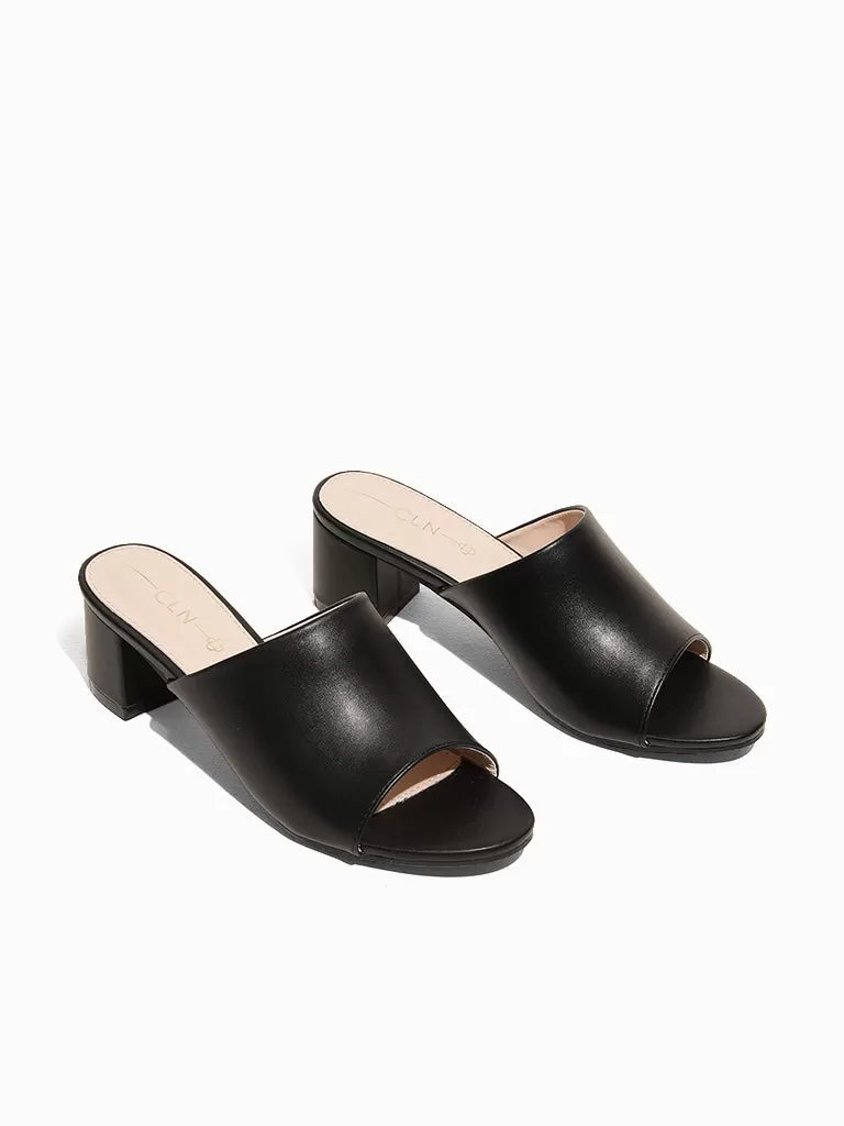 Mazarine Heeled Slides