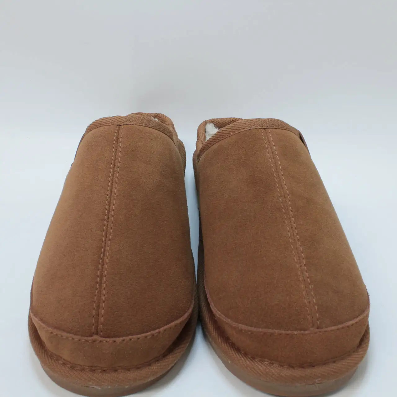 Mens Office Spencer Comfort Clog Slippers Tan Suede Uk Size 7/8