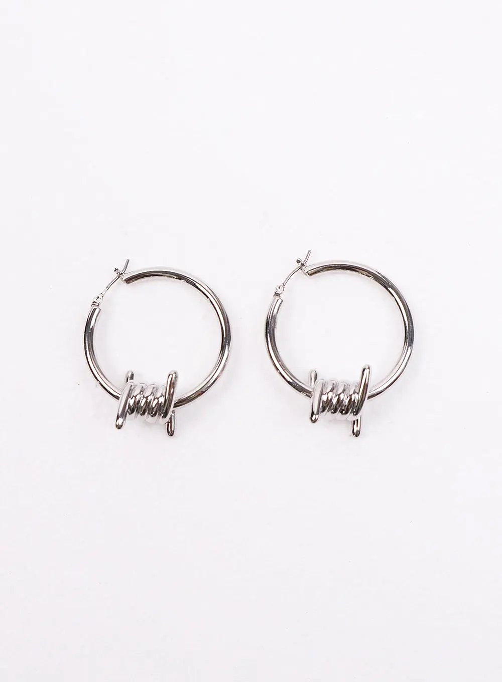 Metal Twist Hoop Earrings IJ419