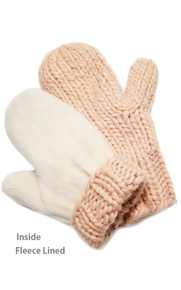 MG2249 Blush Basic Mango Yarn Mittens (6 Pairs Pack)