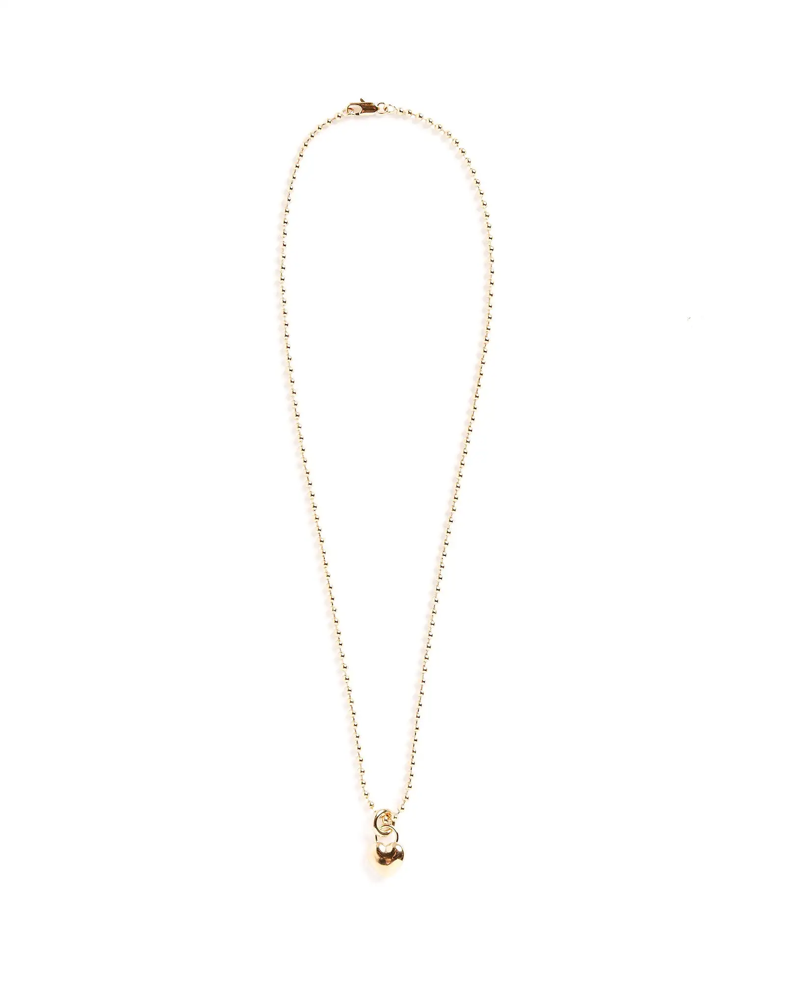 Mini Amorina Pendant in 14K Plated Brass