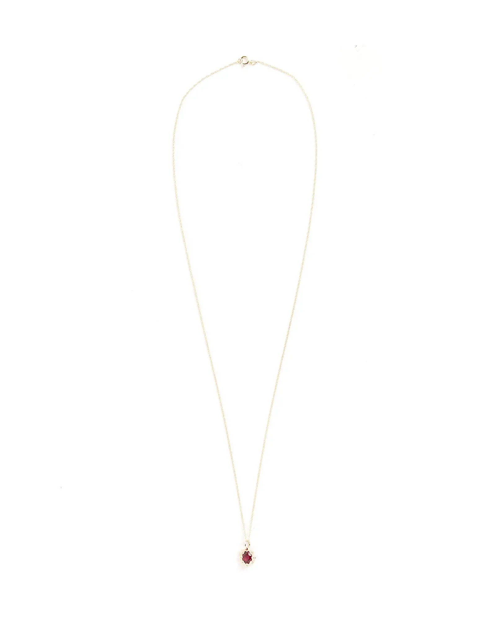 Mini Bamboo Pendant in Gold/Red