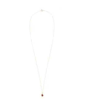 Mini Bamboo Pendant in Gold/Red