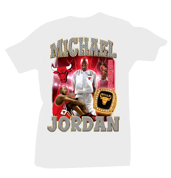 Mj Rings White Tee