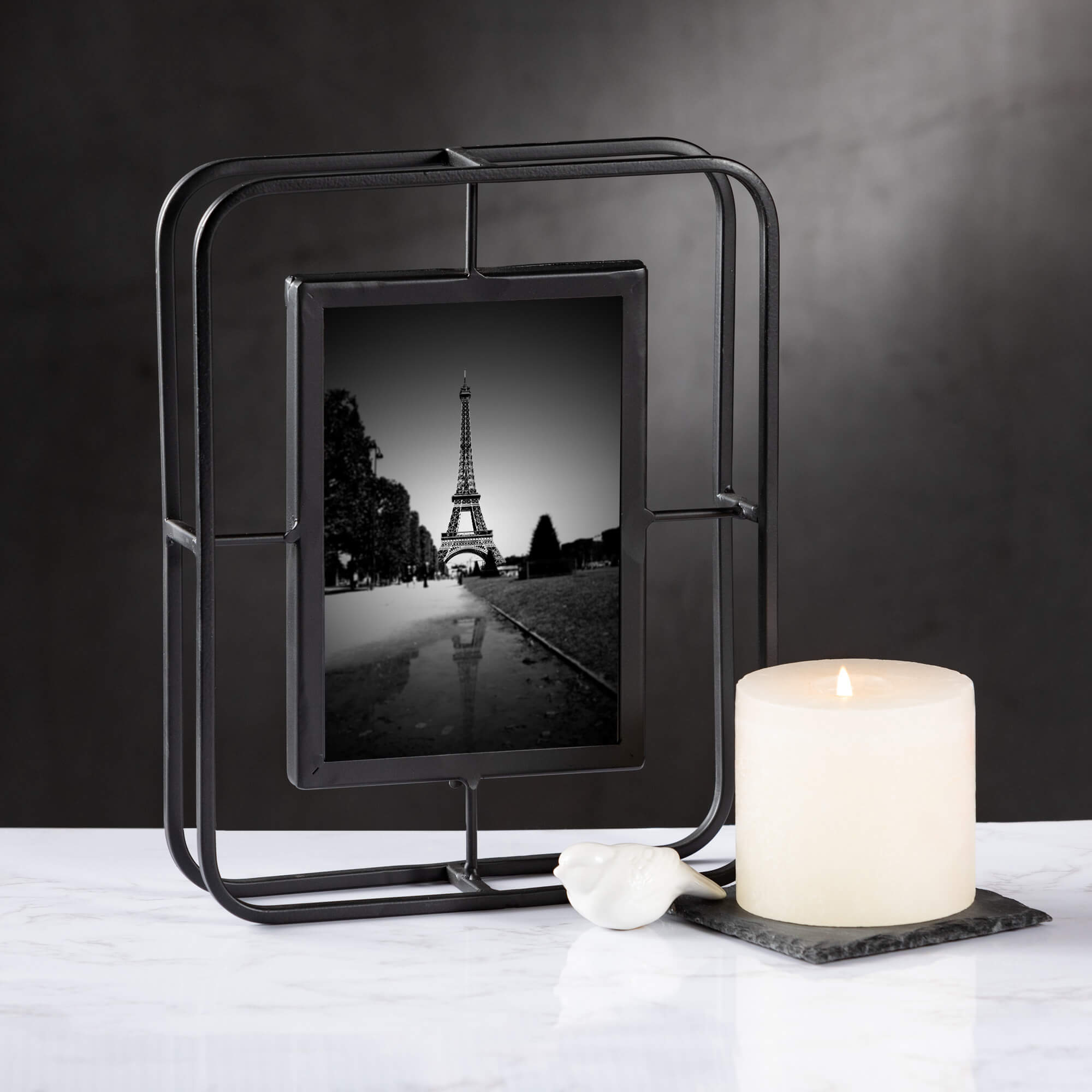 Modern Black Wire Frame