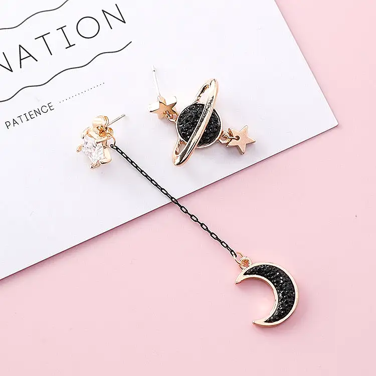 Moon Star Planet Earrings