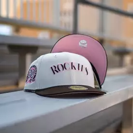 New Era Colorado Rockies 30th Anniversary Pink UV (Off White/Mocha)