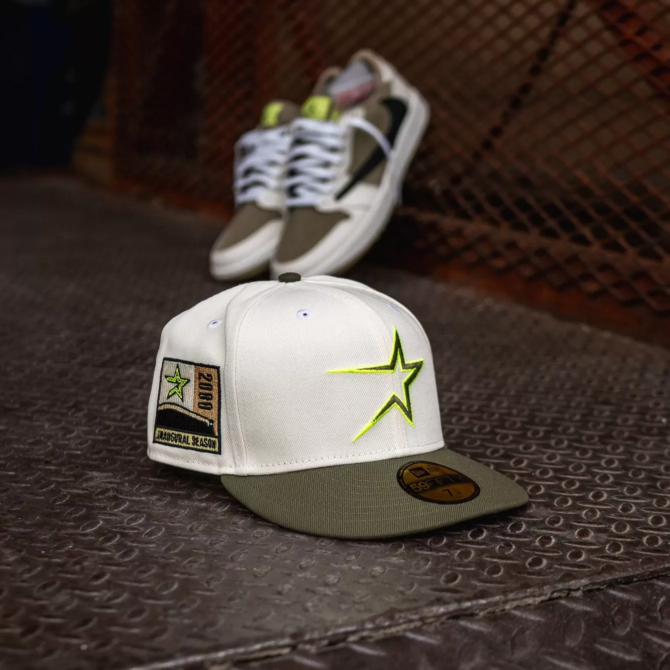 New Era Houston Astros 2000 Inaugural Grey UV (Off White/Olive)