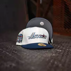 New Era Houston Astros 50th Anniversary Grey UV (Off White Corduroy/Navy Blue)