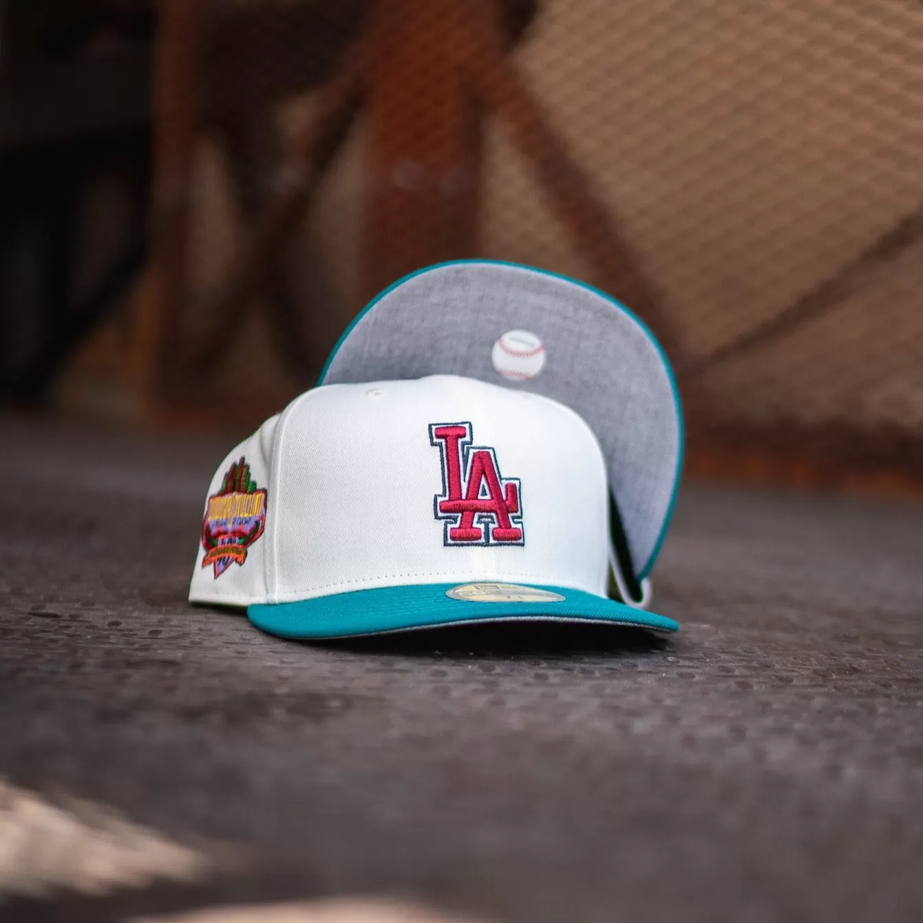 New Era Los Angeles Dodgers 40th Anniversary Grey Wool UV (Off White/Teal)