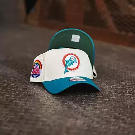 New Era Miami Dolphins 1985 Pro Bowl 9FORTY A-Frame Snapback (Off White/Teal)