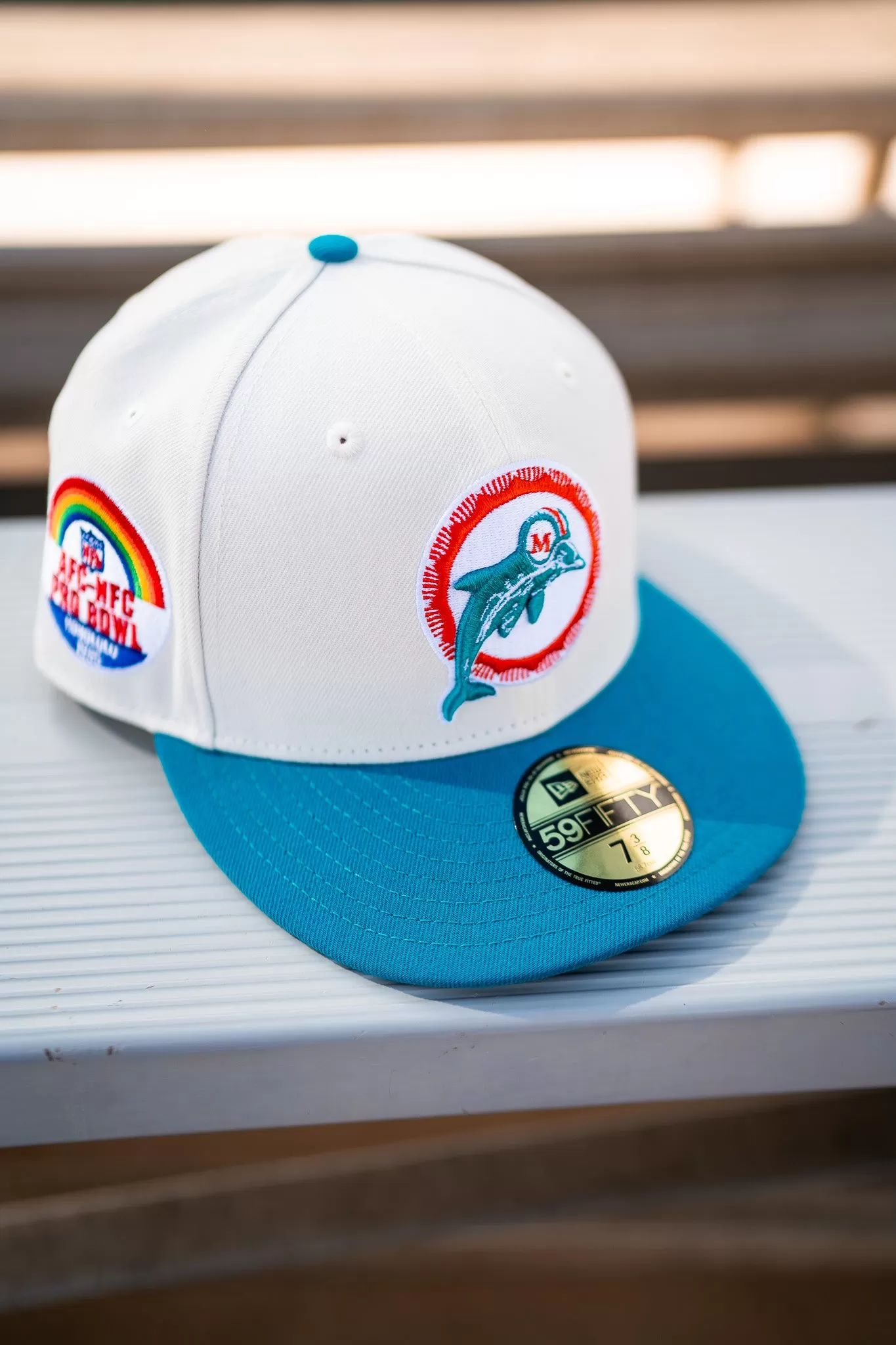 New Era Miami Dolphins 1985 Pro Bowl Green UV (Off White/Teal)