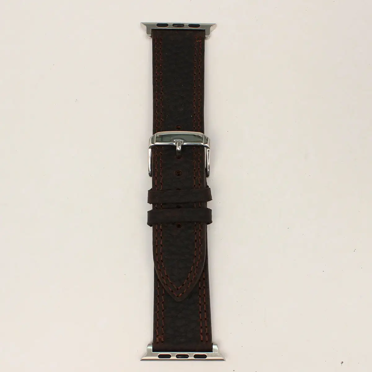 Nocona iWatch Band Double Stitch Brown