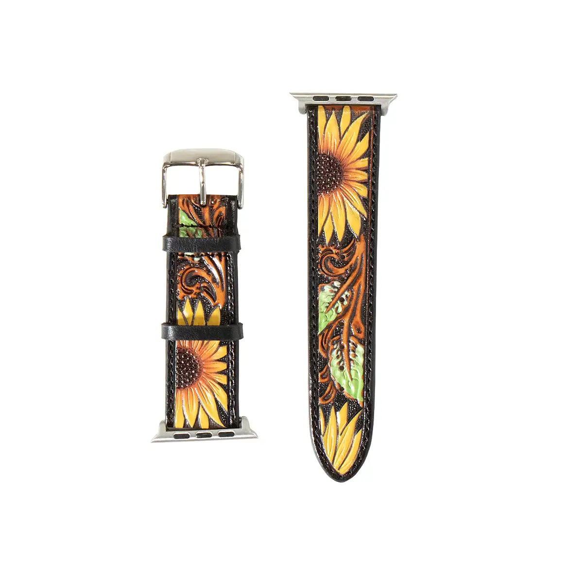 Nocona iWatch Sunflower Embossed BK