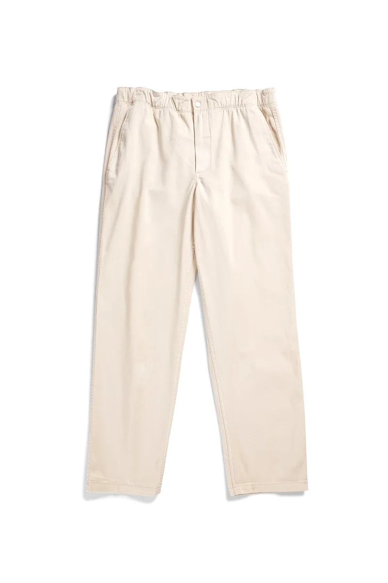 Norse Ezra Relaxed Organic Stretch Twill Trouser Oatmeal