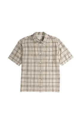 Norse Ivan Relaxed Textured SS Shirt Oatmeal