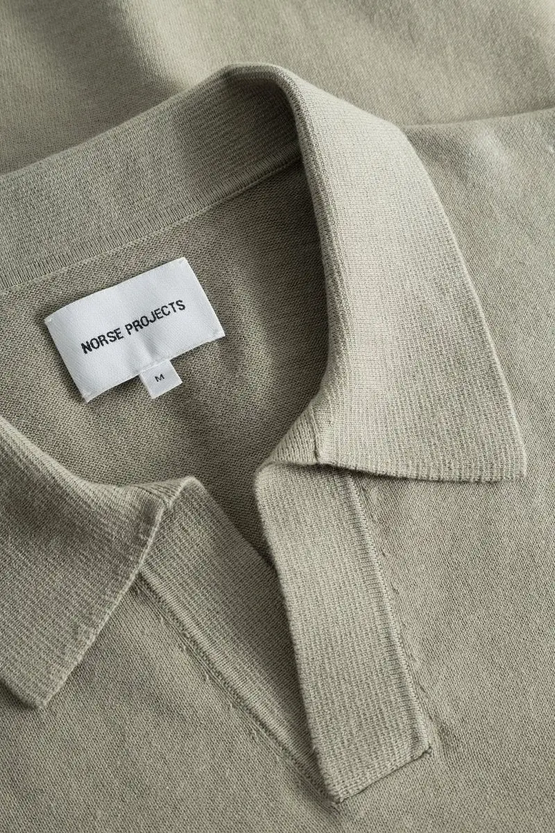 Norse Leif Linen Polo Clay