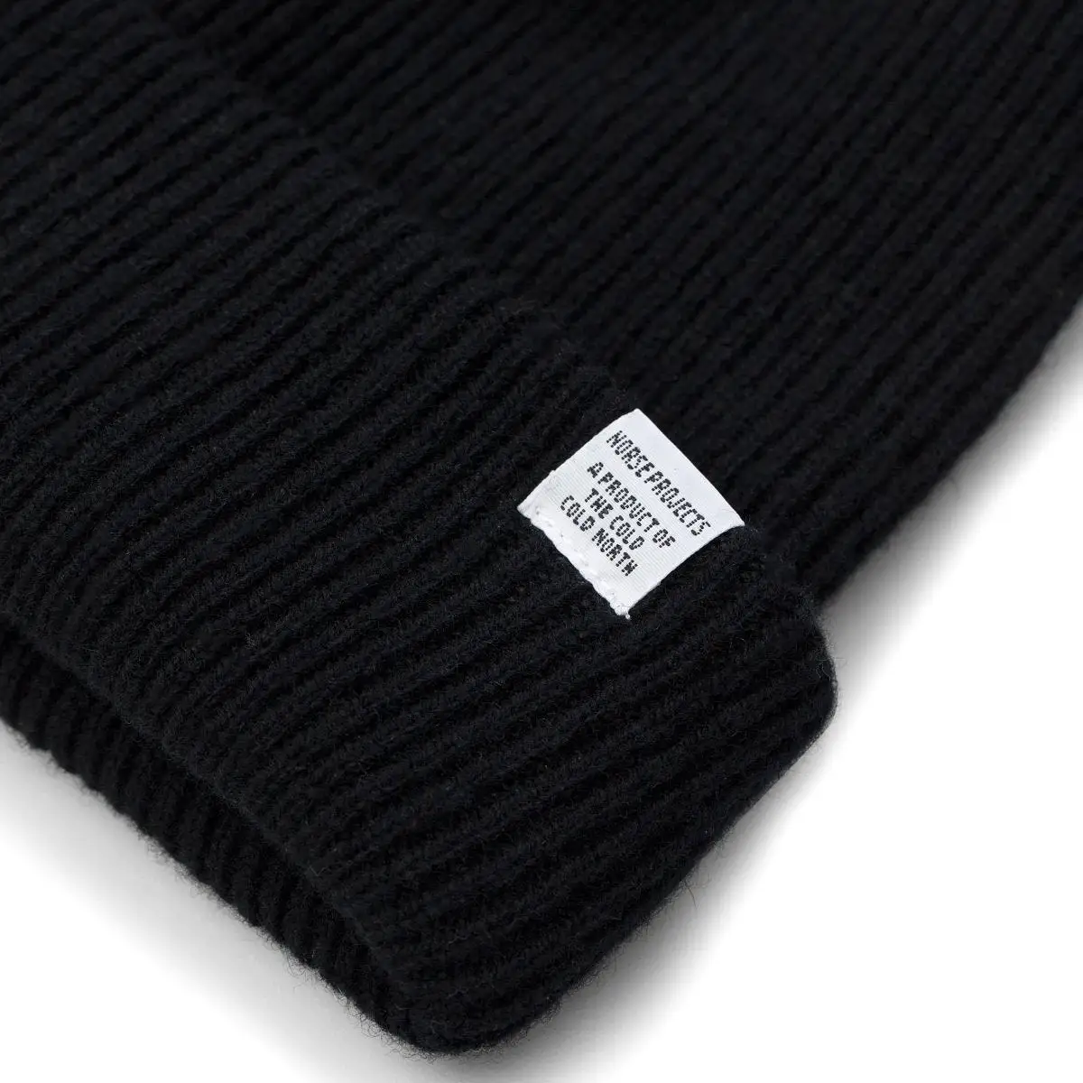 Norse Merino Lambswool Beanie Black