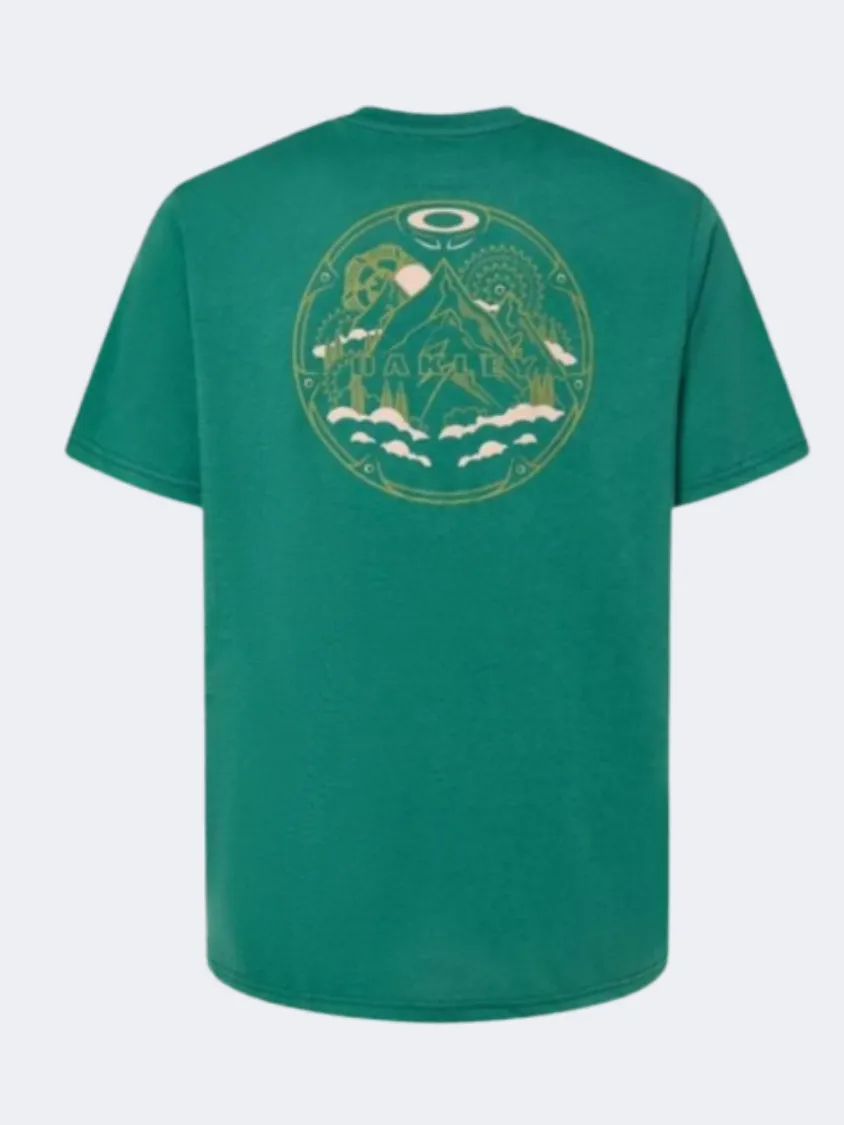 Oakley Rings Mountain Men Lifestyle T-Shirt Viridian