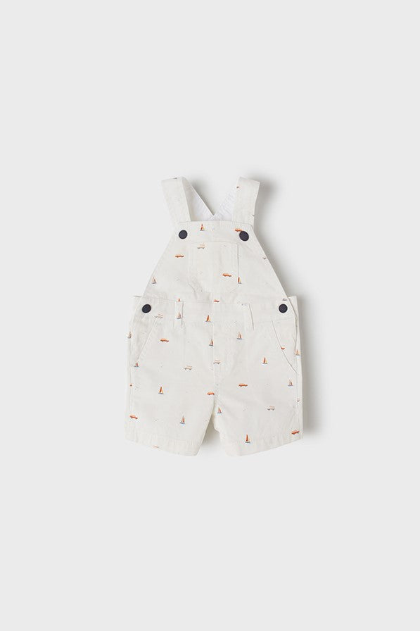 Off white sailboat overalls