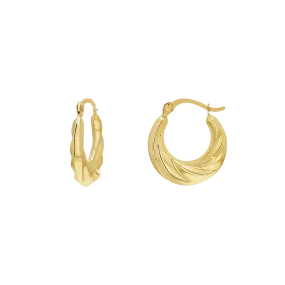 Petite Croissant Hoop Earrings