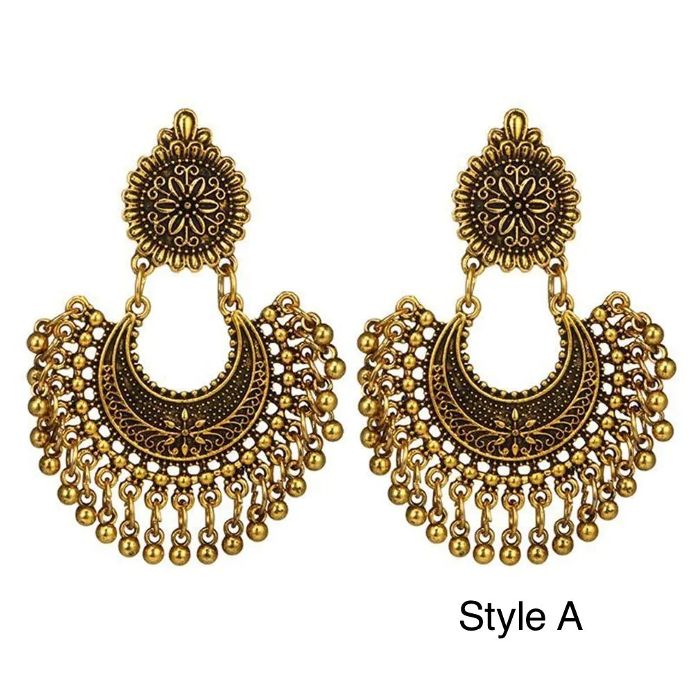 Priya Vintage Metal Earrings - 3 Styles - LAST CHANCE