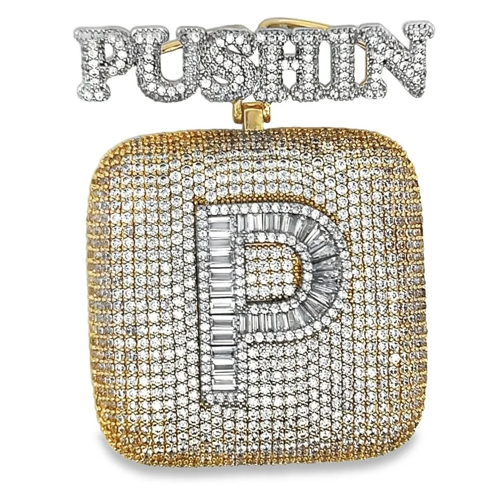 Pushin P CZ Hip Hop Bling Iced Out Pendant