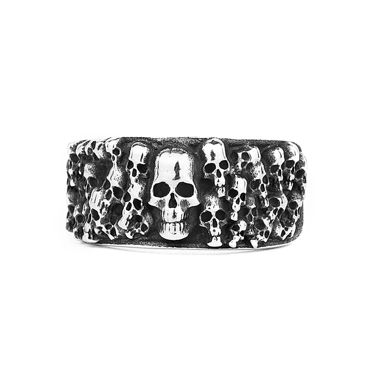 Retro Bad Boy Biker Skull Rings