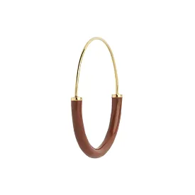 Serendipity Hoop Medium, Gold/Brown