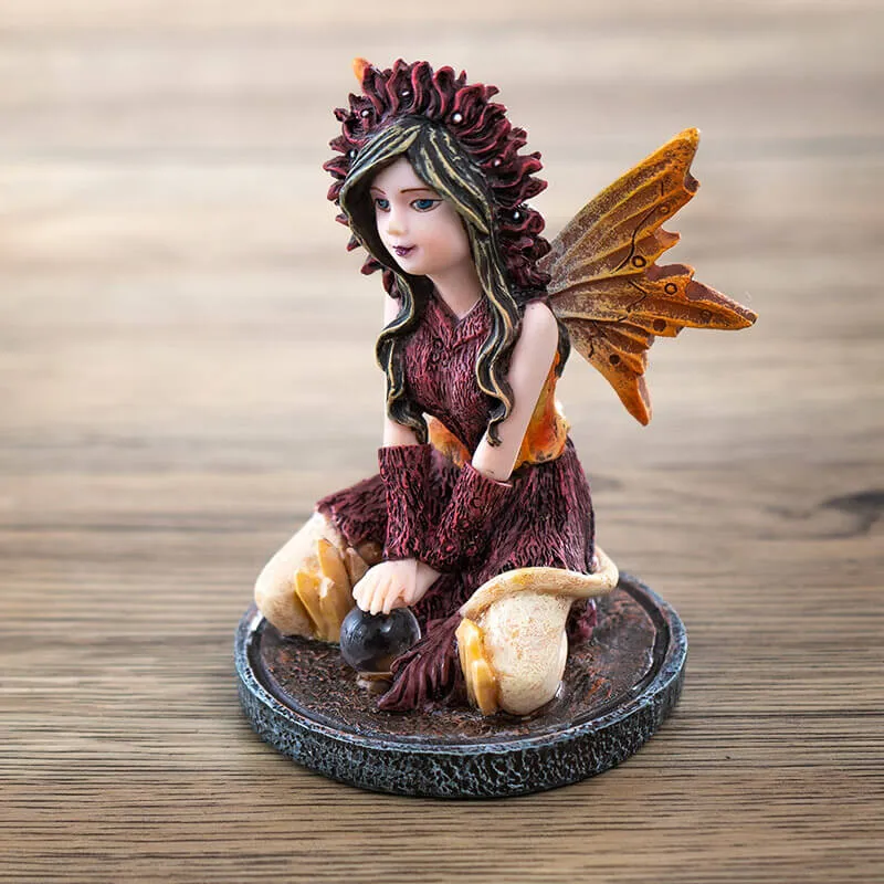 Small Crystal Ball Lion Fairy Figurine