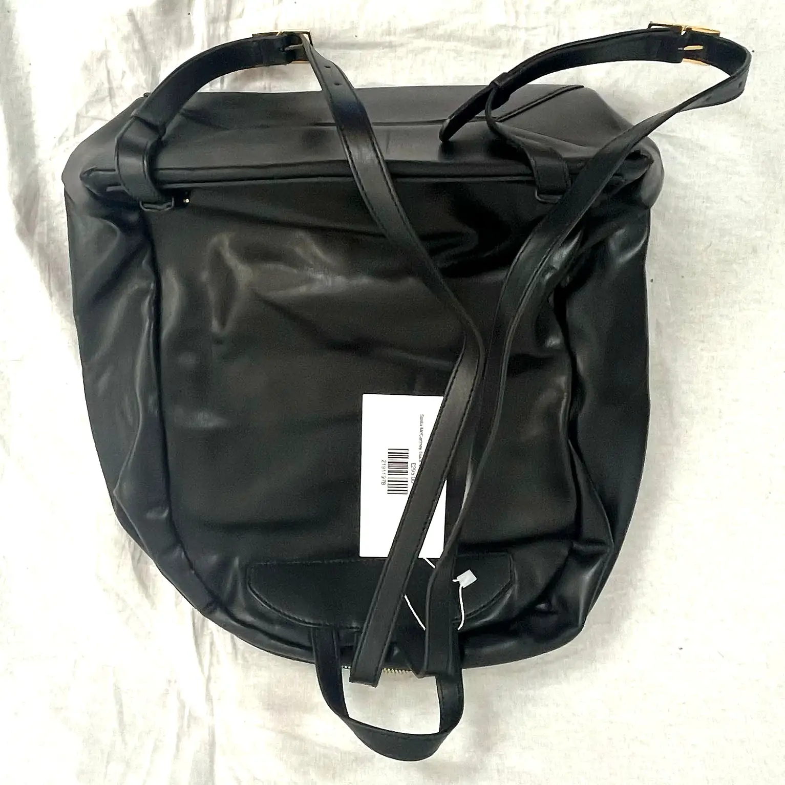 Stella McCartney Black Vegan Leather Beckett Backpack