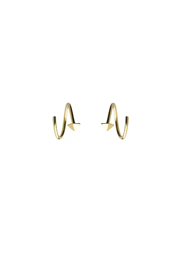 Stud Twirl Earring, Gold