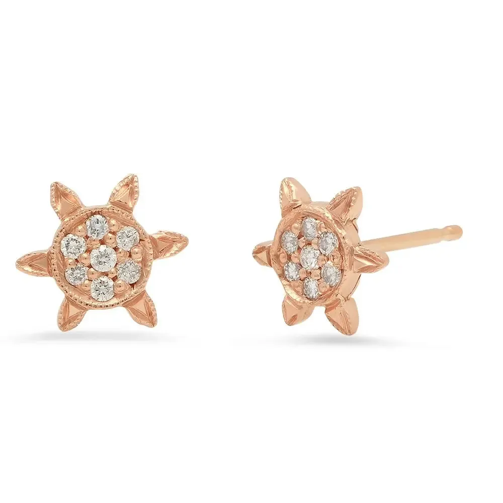 Sunshine Diamond Stud Earrings