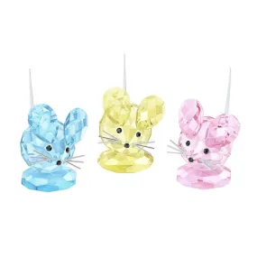 Swarovski Color Crystal Set of 3 Figurines REPLICA MOUSE SET 2016 #5243778