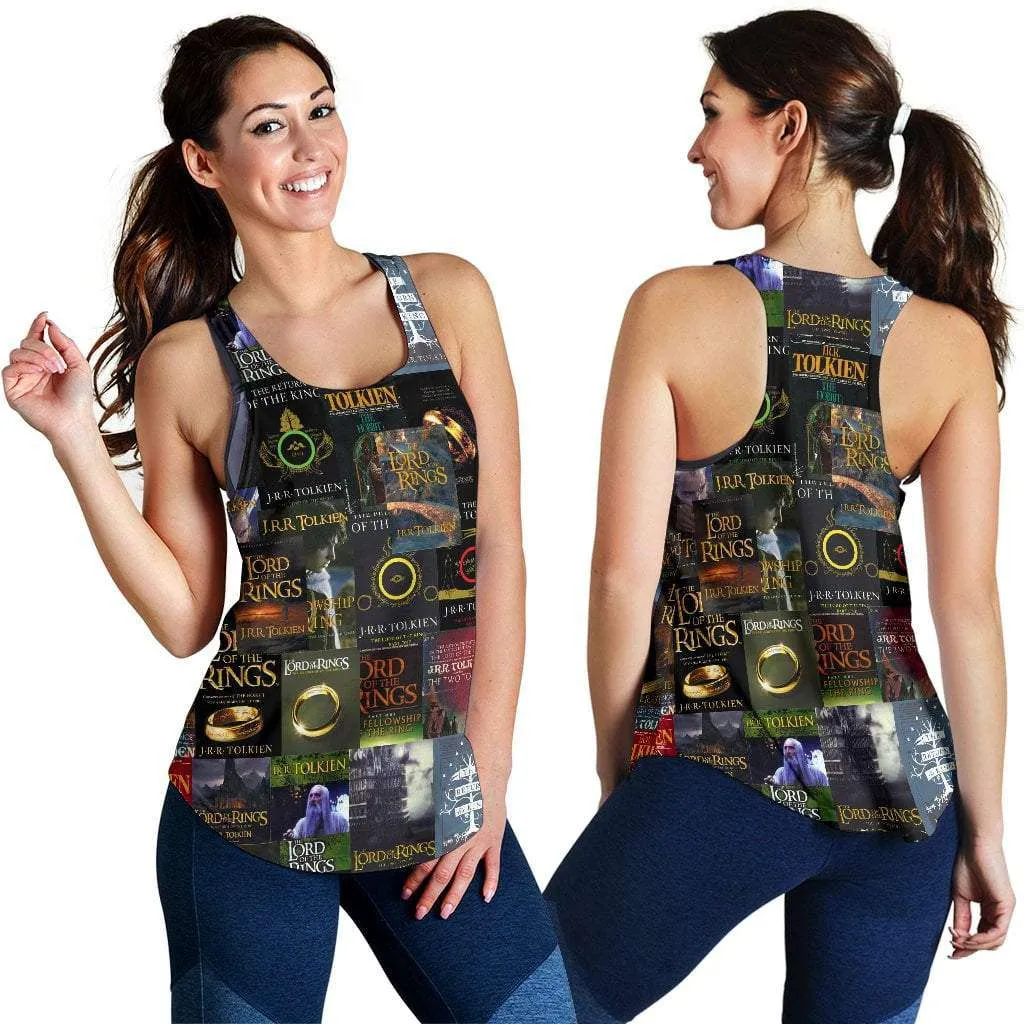 The Lord Of The Rings Book Covers Women's Tank