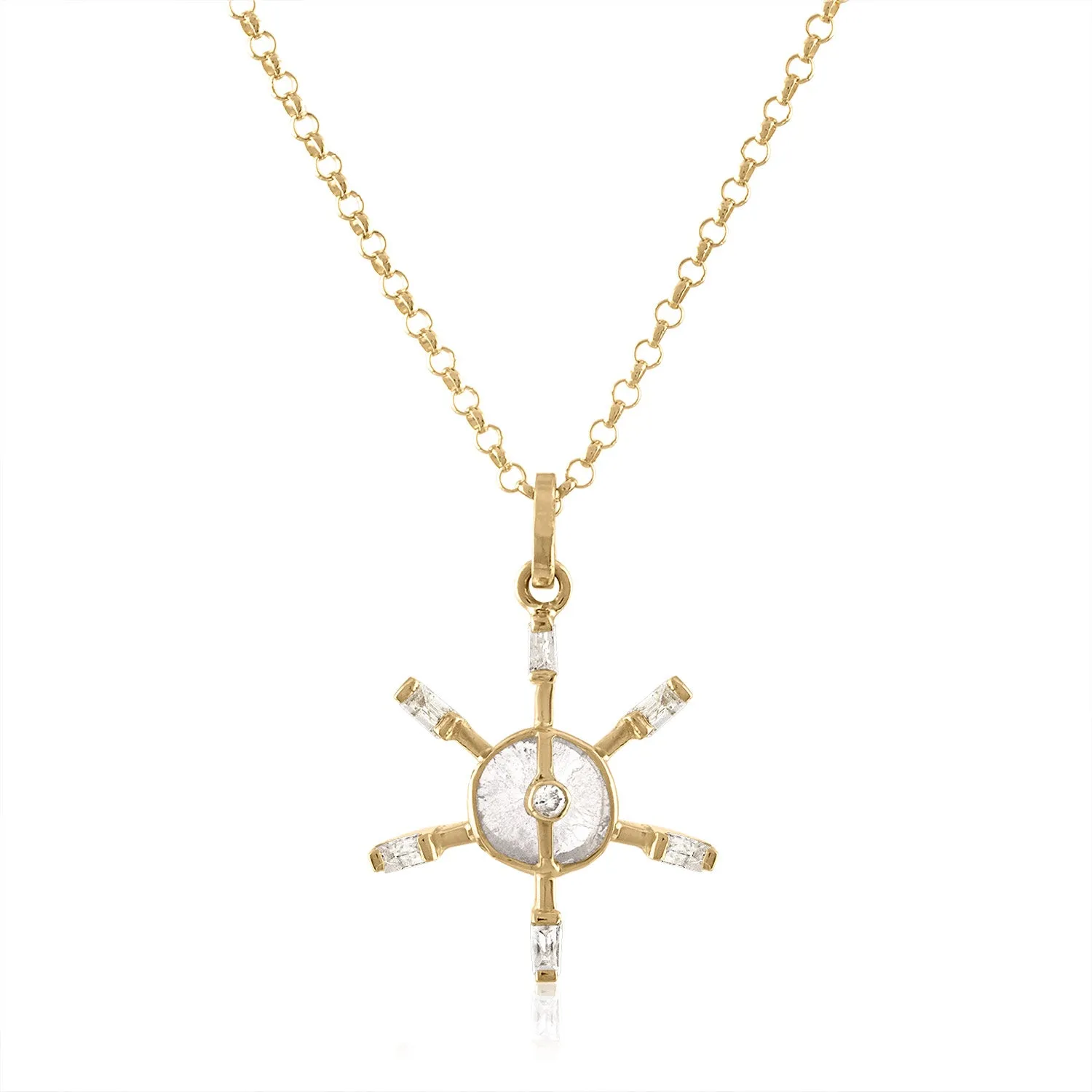 THEIA DIAMOND SLICE STAR PENDANT